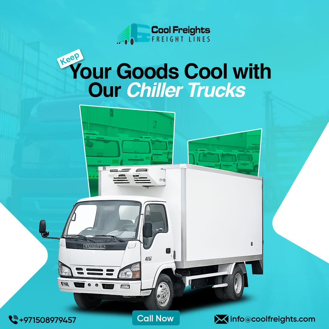 Chiller truck rental in Dubai for food, pharma, and event logistics